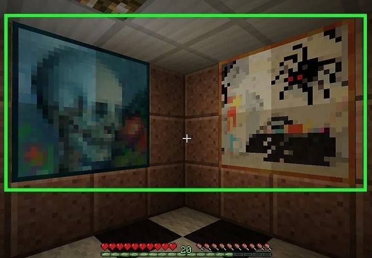 Orientación de pinturas en Minecraft