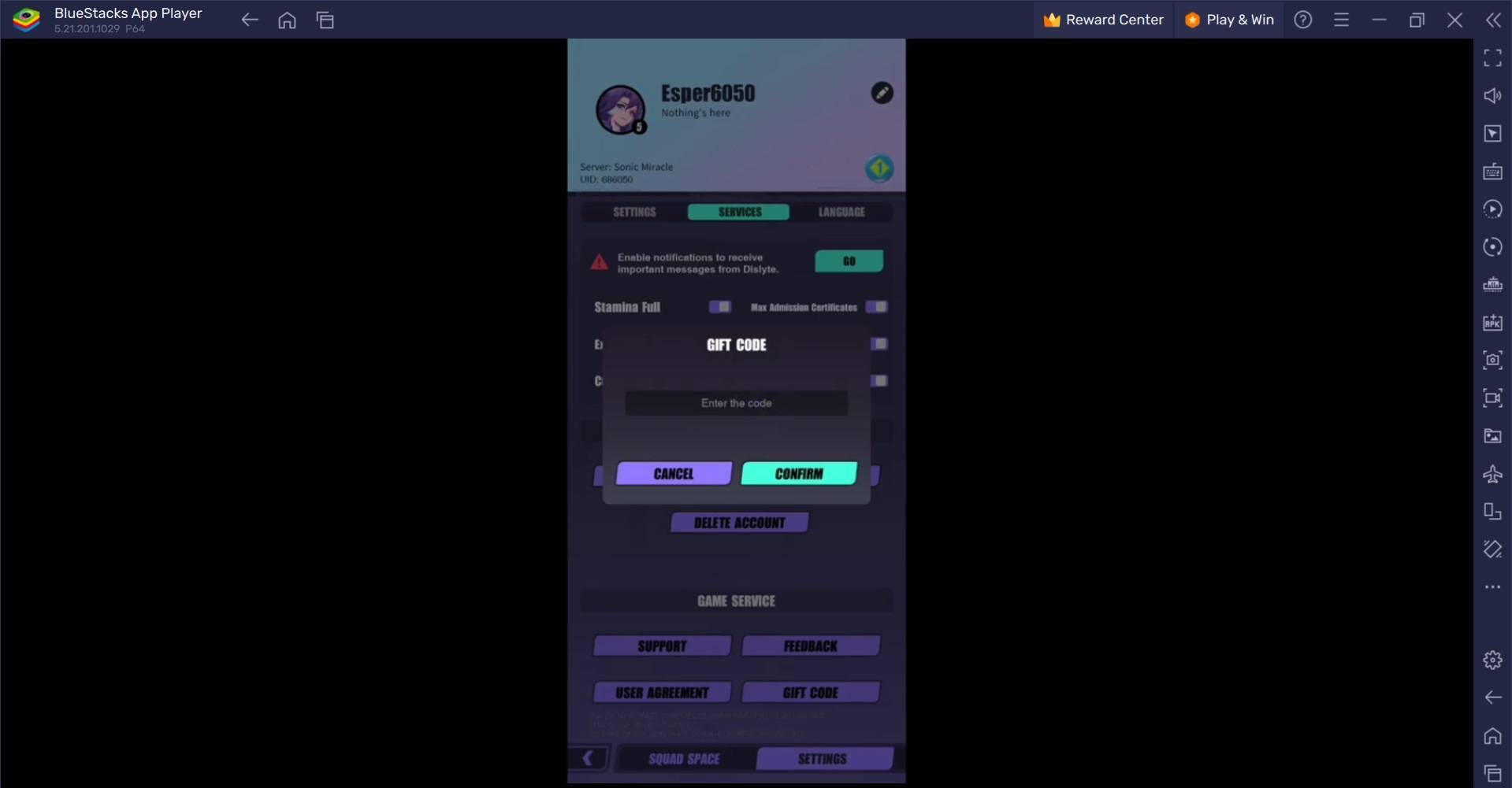 Dislyte Redeem Code Instructions