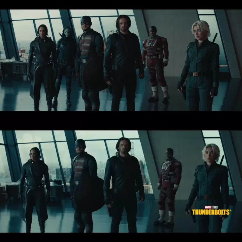 การเปรียบเทียบฉากทีเซอร์ Thunderbolts