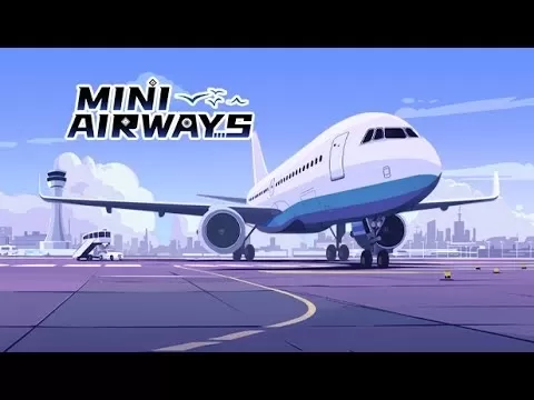 Mini Airways: Premium gameplay screenshot showing minimalist air traffic control interface