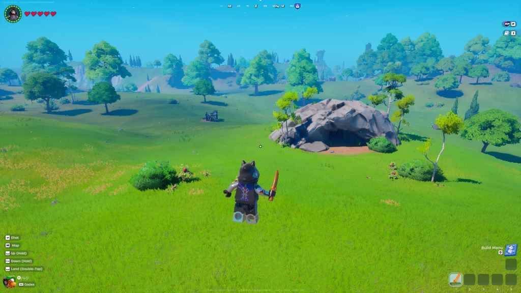Watchtowers and caves visible from spawn