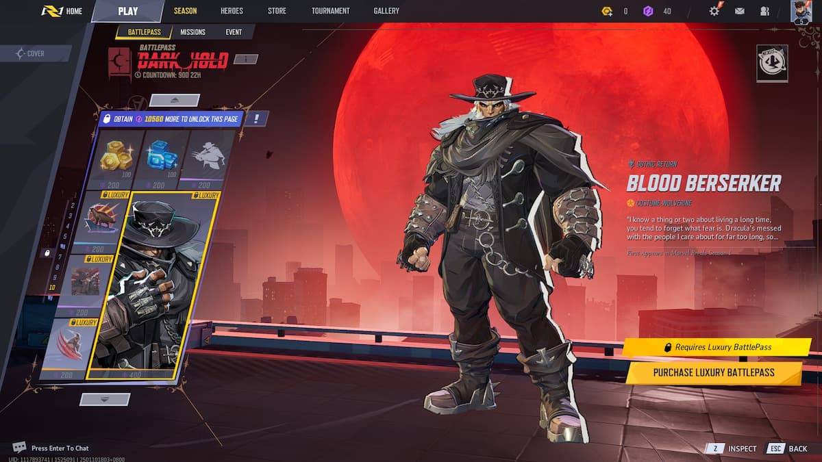 Dugo Berserker Wolverine Skin