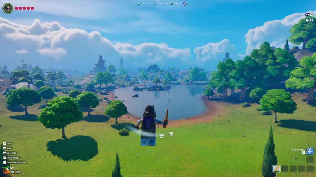 Scenic lakeside building area