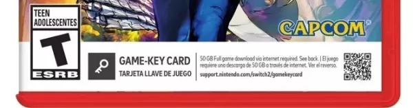 Nintendo Switch 2 game-key card example