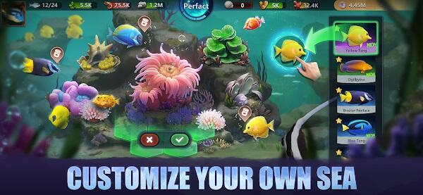 Nangungunang Fish Ocean Game Mod Apk Download