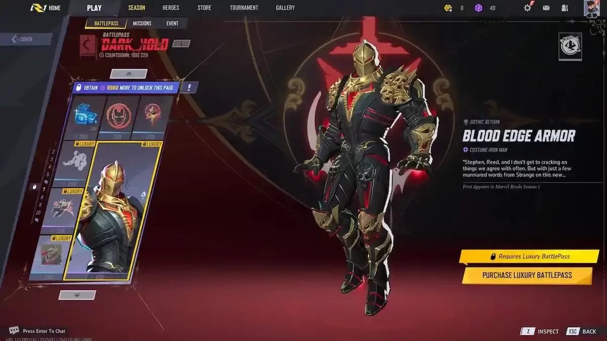Dugo ng Armor Iron Man Skin