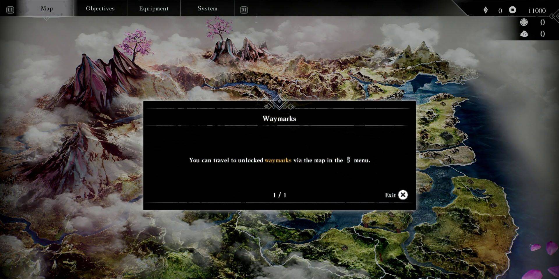 Accessing the Map Menu
