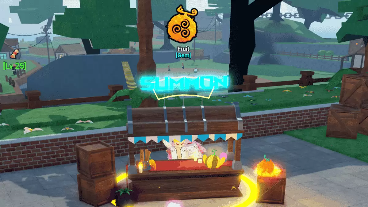 顯示 Anime Fruit 中 Fruit Reroll 商店的圖片