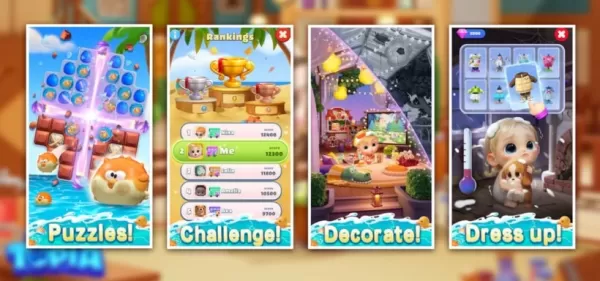 Красочные головоломки и игры, разработанные для детей, с весельем персонажей, привлекательные занятия, дети и разные наряды
