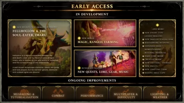 Runescape: Dragonwilds Roadmap nach Überraschungsstart für den frühen Zugang