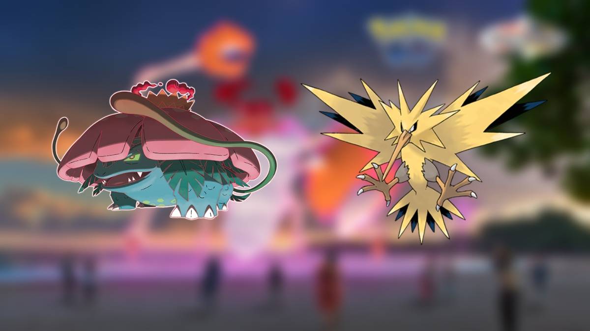 Venusaur y Zapdos, los mejores mostradores para Gigantamax Kingler en Pokemon Go