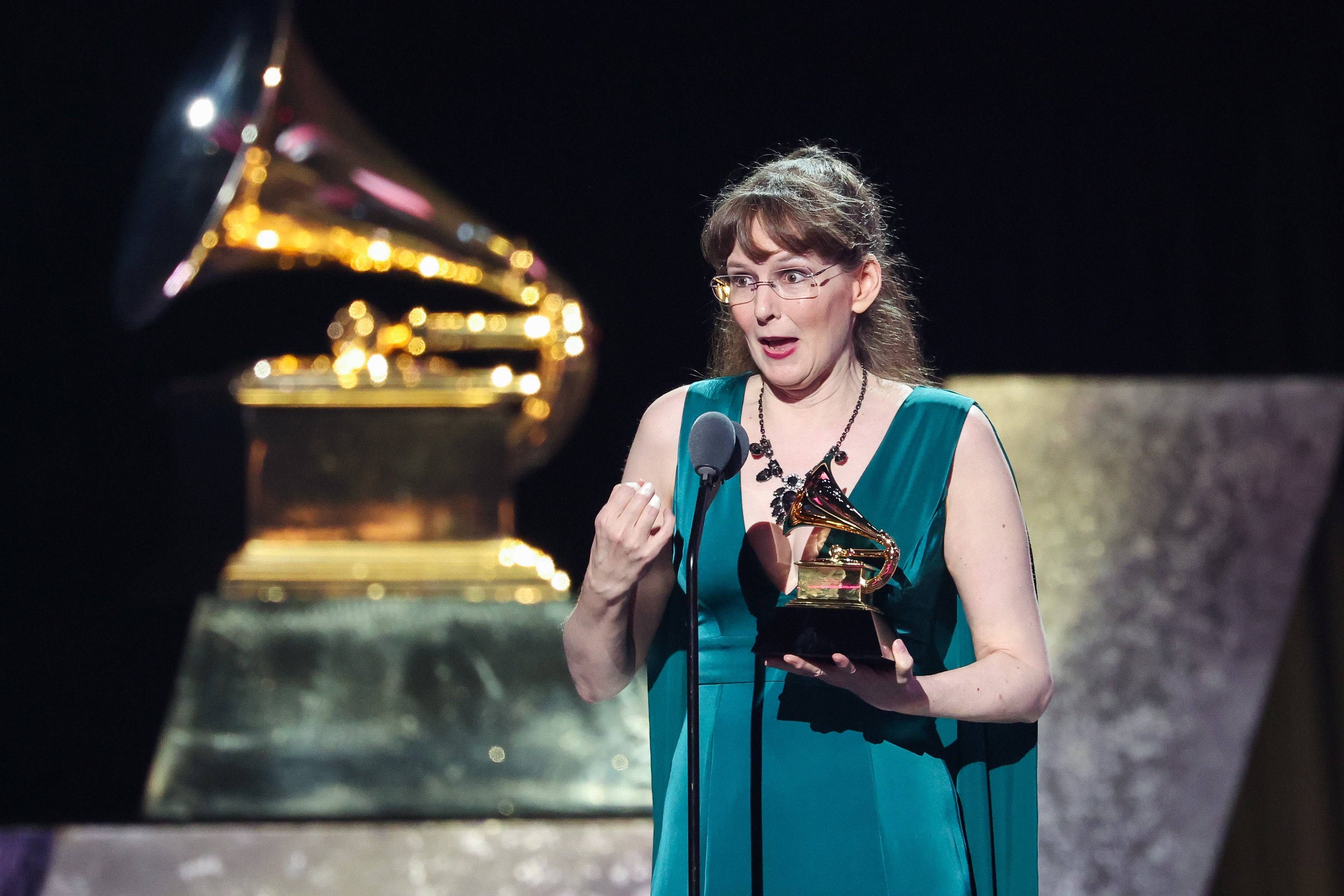 Winifred Phillips di Anugerah Grammy ke -67. Gambar oleh Rich Polk/Billboard melalui Getty Images.