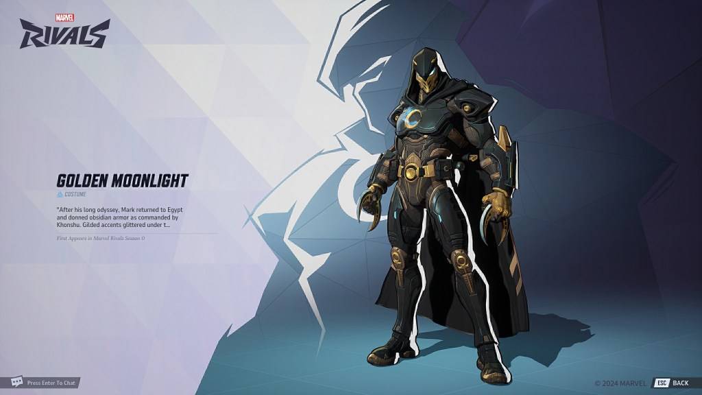 Moon Knight's Golden Moonlight skin