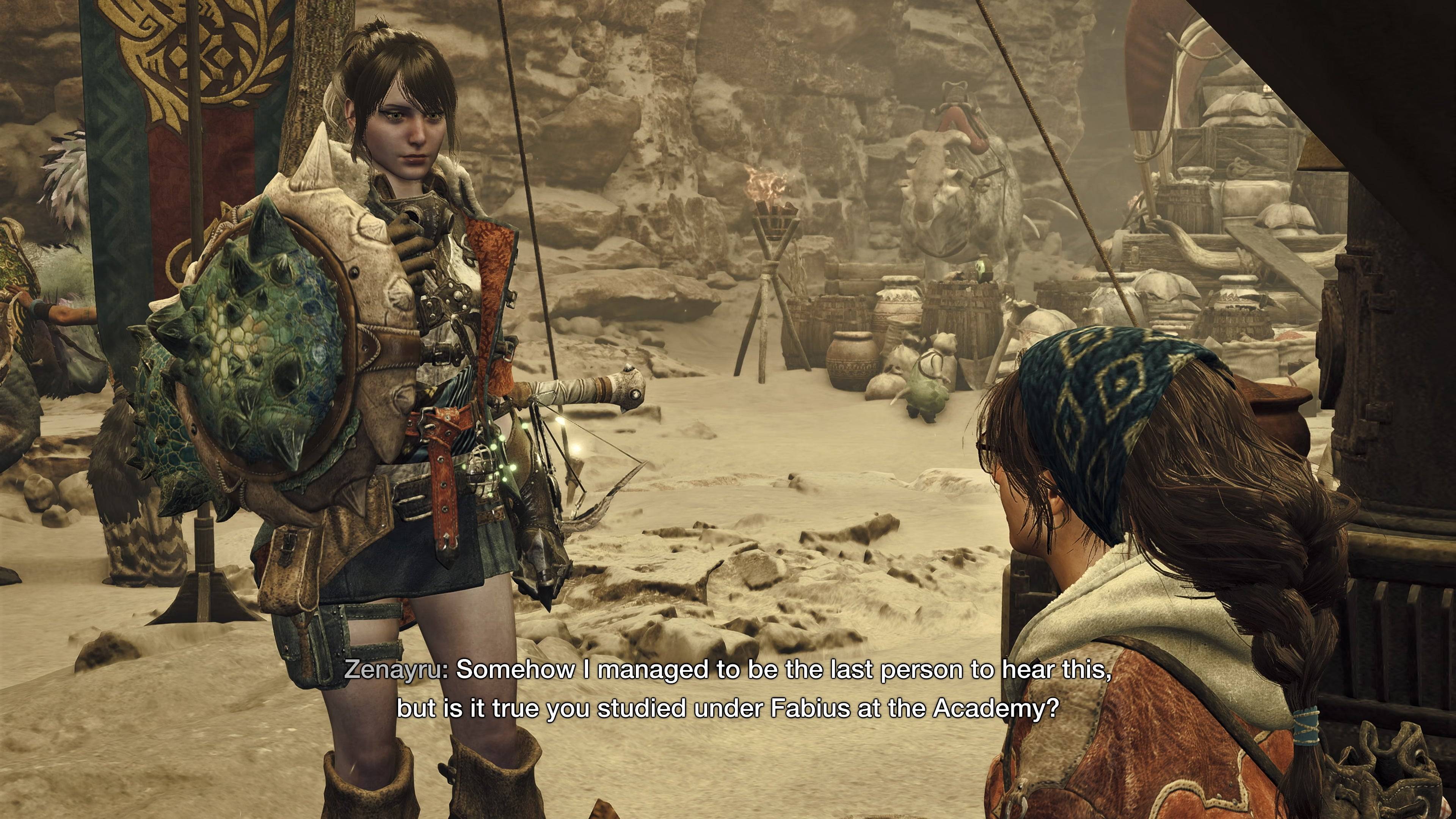 Dialogue in Monster Hunter Wilds