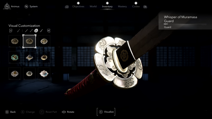 Assassin's Creed Shadows permet le Transmogging, c'est-à-dire de conserver l'apparence d'une arme tout en modifiant ses caractéristiques.