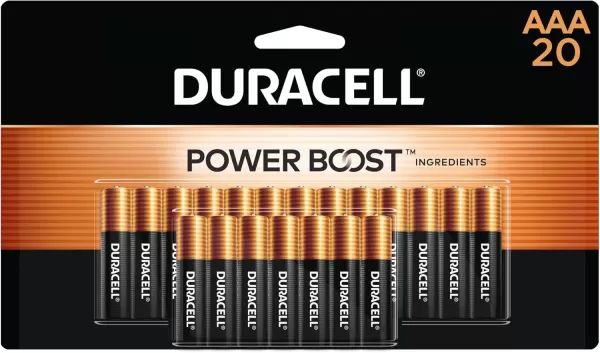 Duracell Coppertop AAA baterya, 20 count