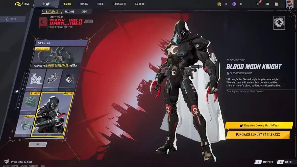 Dugo Buwan Knight Moon Knight Skin