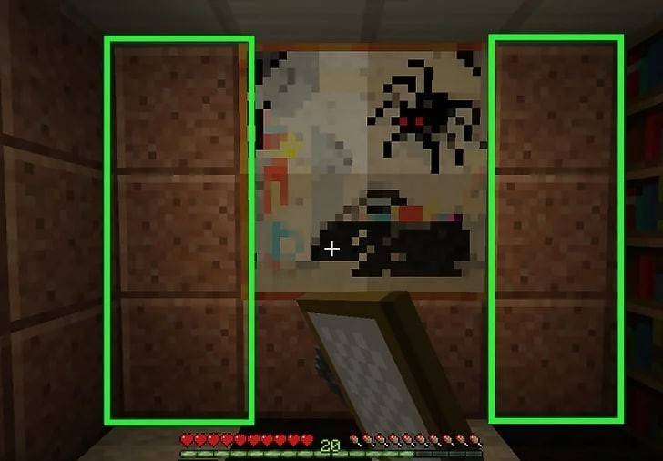 Alineando pinturas en Minecraft