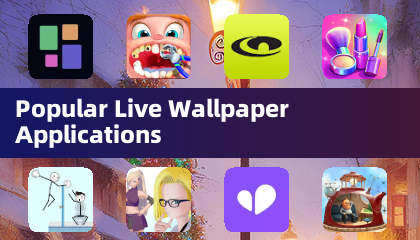 Applications populaires de fonds d'écran animés